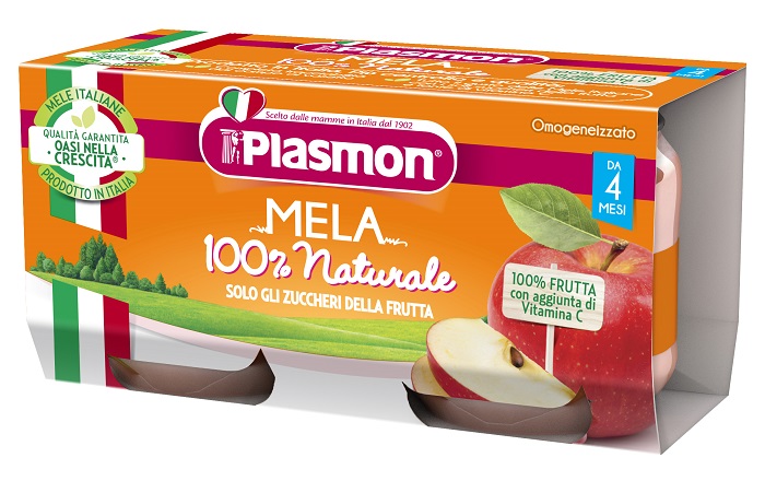 PLASMON OMOGENEIZZATO MELA 2 X 80 G - Farmacianumberone.it