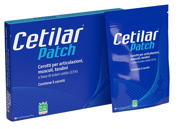 CEROTTO MONOUSO CETILAR PATCH PER ARTICOLAZIONI MUSCOLI E TENDINI 5 PEZZI - Farmacianumberone.it