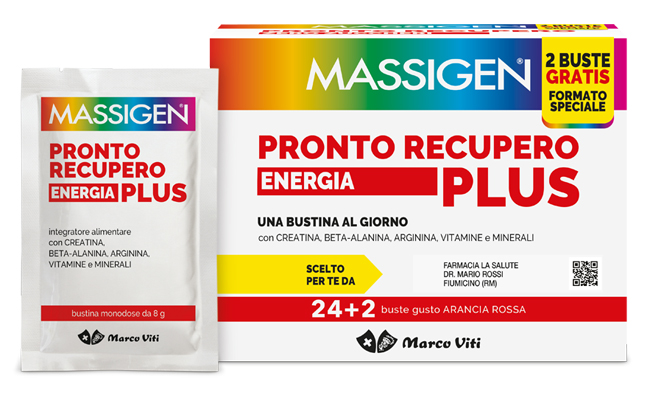 MASSIGEN PRONTO RECUPERO ENERGIA PLUS 24 BUSTINE + 2 BUSTINE - Farmacianumberone.it
