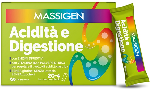 MASSIGEN ACIDITA' E DIGESTIONE 24 STICKPACK - Farmacianumberone.it