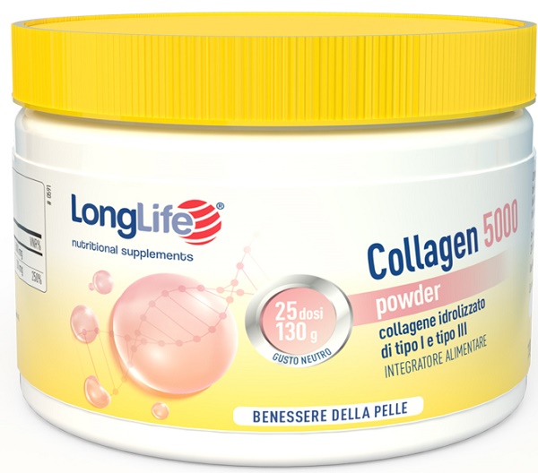 LONGLIFE COLLAGEN 5000 POWDER 130 G - Farmacianumberone.it