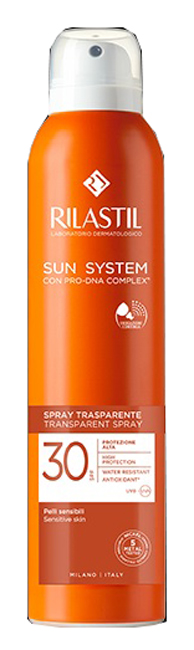 RILASTIL SUN SYSTEM TRANSPARENT SPRAY SPF30 200 ML - Farmacianumberone.it