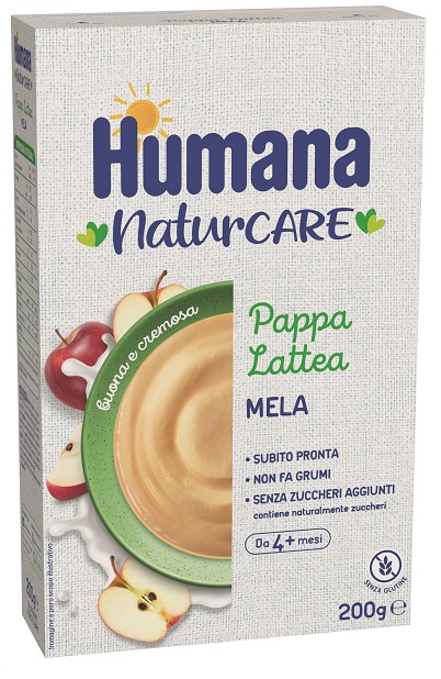 HUMANA PAPPA LATTEA MELA 200 G - Farmacianumberone.it
