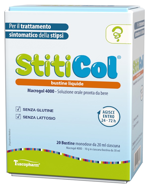 STITICOL 20 BUSTINE DA 20 ML SENZA GLUTINE SENZA LATTOSIO - Farmacianumberone.it