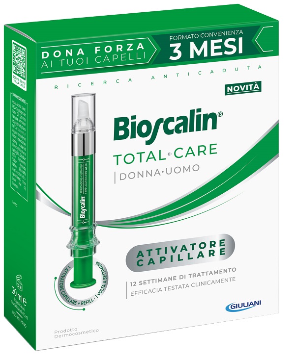 BIOSCALIN TOTAL CARE ATTIVATORE CAPILLARE 2 APPLICATORI MULTIDOSE X 10 ML - Farmacianumberone.it