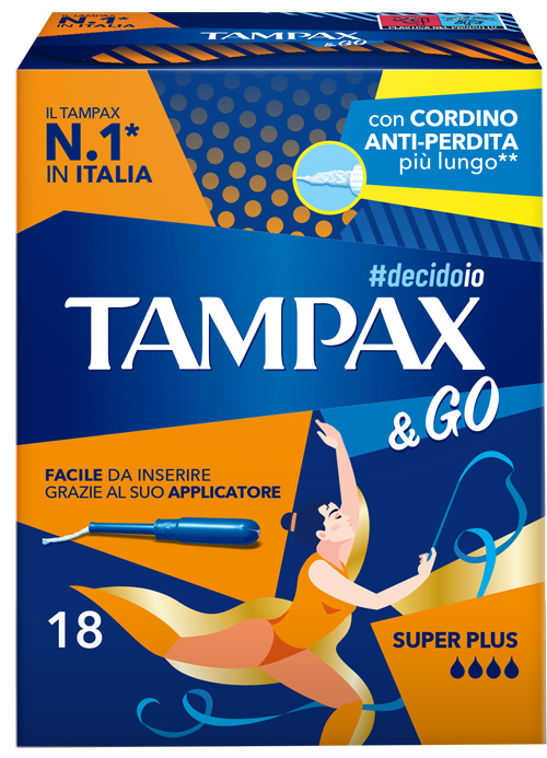 TAMPAX &GO SUPER PLUS 18 PEZZI - Farmacianumberone.it