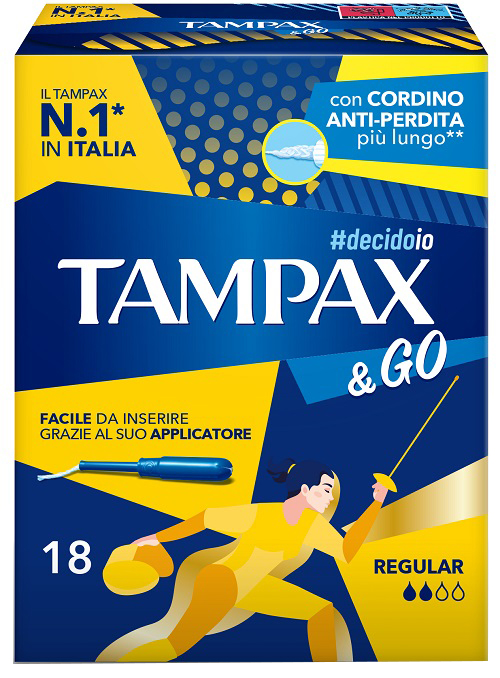 TAMPAX &GO REGULAR 18 PEZZI - Farmacianumberone.it