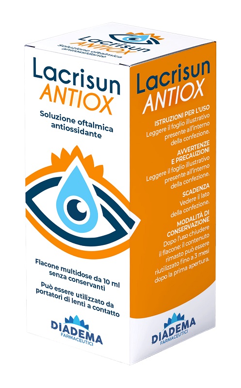 LACRISUN ANTIOX SOLUZIONE OFTALMICA ANTIOSSIDANTE OCCHI FLACONE MULTIDOSE 10 ML - Farmacianumberone.it