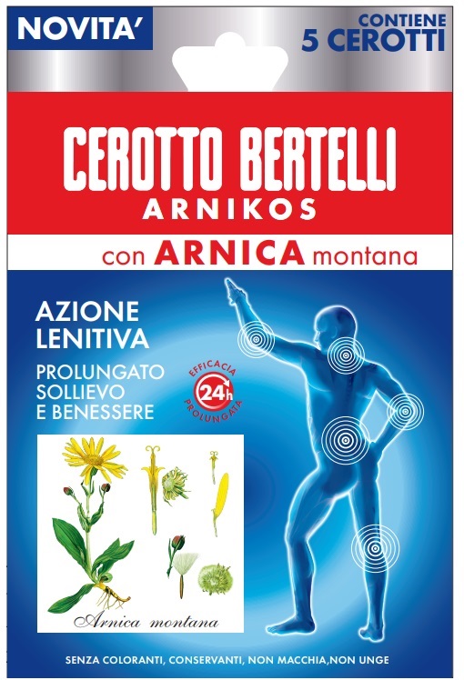 BERTELLI CEROTTO ARNIKOS CON ARNICA MONTANA 5 PEZZI - Farmacianumberone.it