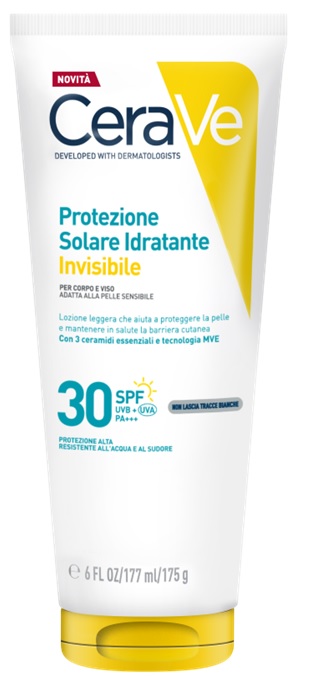 CERAVE PROTEZIONE SOLARE IDRATANTE INVISIBILE SPF30 177 ML - Farmacianumberone.it