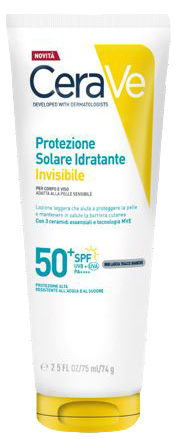 CERAVE PROTEZIONE SOLARE IDRATANTE INVISIBILE SPF50+ 75 ML - Farmacianumberone.it