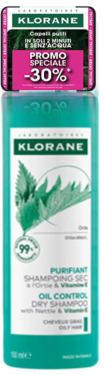 KLORANE SHAMPOO SECCO ORTICA 150 ML OFFERTA SPECIALE - Farmacianumberone.it