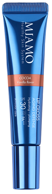 MIAMO SKINCOLOR CARE LIP GLOSS AGING DEFENSE SPF 30+ COCOA VANILLA FLAVOR 15 ML - Farmacianumberone.it