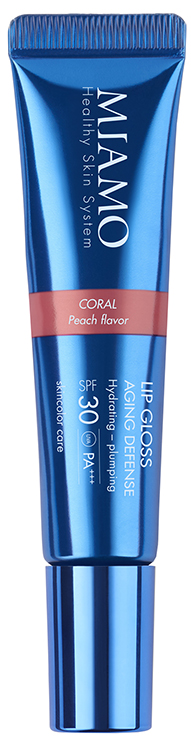 MIAMO SKINCOLOR CARE LIP GLOSS AGING DEFENSE SPF 30+ CORAL PEACH FLAVOR 15 ML - Farmacianumberone.it