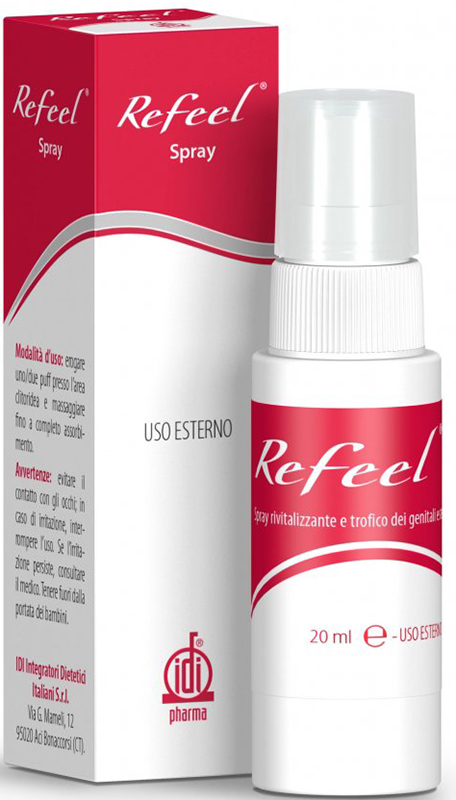 REFEEL SPRAY RIVITALIZZANTE E TROFICO DEI GENITALI ESTERNI FEMMINILI 20 ML - Farmacianumberone.it