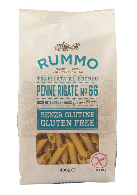 RUMMO PENNE RIGATE N66 DI RISO INTEGRALE E MAIS 400 G - Farmacianumberone.it