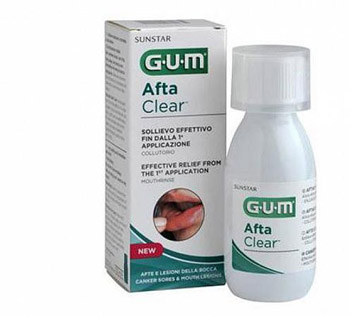 GUM AFTACLEAR RINSE 120 ML COLLUTORIO - Farmacianumberone.it