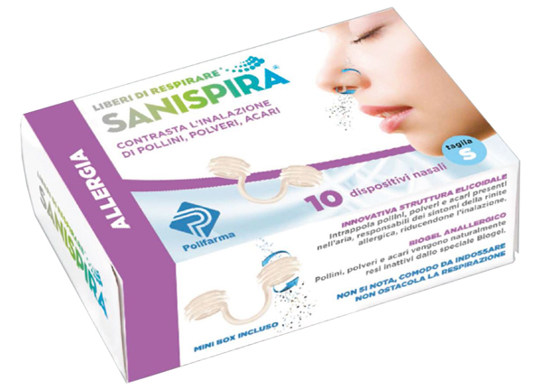 SANISPIRA ALLERGIA DISPOSITIVO NASALE 10 PEZZI TAGLIA S - Farmacianumberone.it