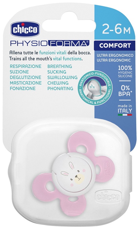 CHICCO SUCCHIETTO COMFORT GIRL IN SILICONE 0-6 MESI 1 PEZZO - Farmacianumberone.it