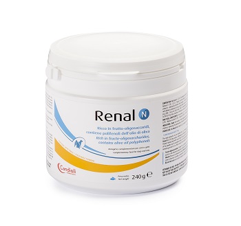 RENAL N MANGIME COMPLEMENTARE PER CANI E GATTI BARATTOLO 240 G - Farmacianumberone.it
