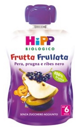 HIPP BIO FRUTTA FRULLATA PERA PRUGNA RIBES 90 G - Farmacianumberone.it
