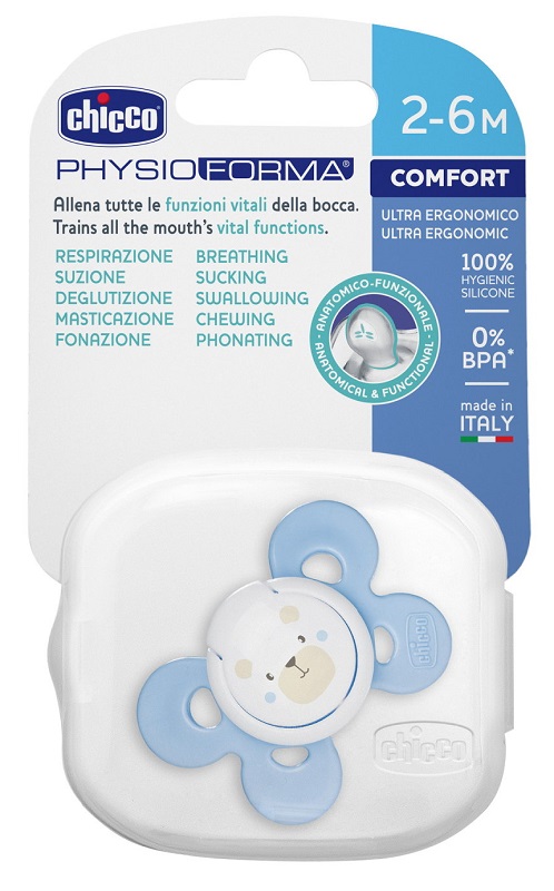 CHICCO SUCCHIETTO COMFORT BOY IN SILICONE 0-6 MESI 1 PEZZO - Farmacianumberone.it