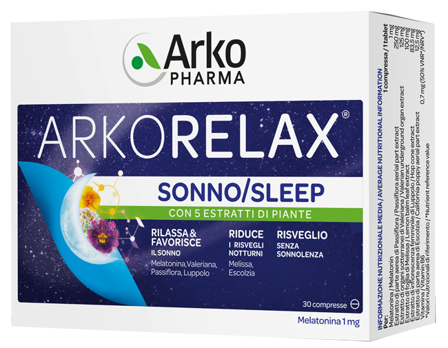 ARKORELAX SONNO 30 COMPRESSE - Farmacianumberone.it