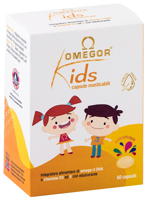 OMEGOR KIDS 60 CAPSULE MASTICABILI - Farmacianumberone.it
