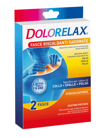 FASCIA RISCALDANTE SAGOMATA DOLORELAX 2 PEZZI - Farmacianumberone.it