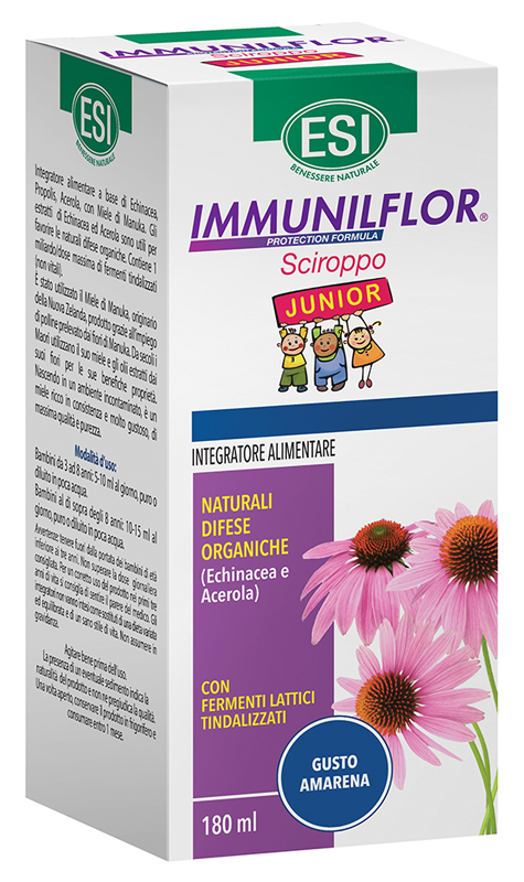 ESI IMMUNILFLOR SCIROPPO JUNIOR 180 ML - Farmacianumberone.it