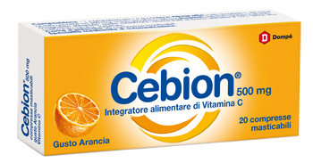 CEBION MASTICABILE ARANCIA VITAMINA C 500 MG 20 COMPRESSE - Farmacianumberone.it