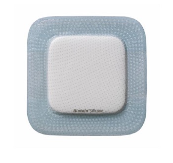 MEDICAZIONE BIATAIN IN SCHIUMA DI POLIURETANO CON BORDO ADESIVO IN SILICONE 10X30 CM 5 PEZZI - Farmacianumberone.it