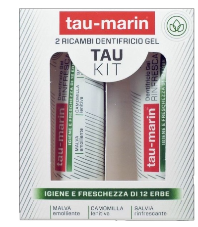TAU MARIN DENTIFRICIO RINFRESCANTE RICARICA TAU KIT 2X20ML - Farmacianumberone.it