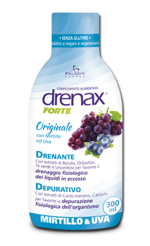 DRENAX FORTE ORIGINALE CON MIRTILLO E UVA 300 ML - Farmacianumberone.it