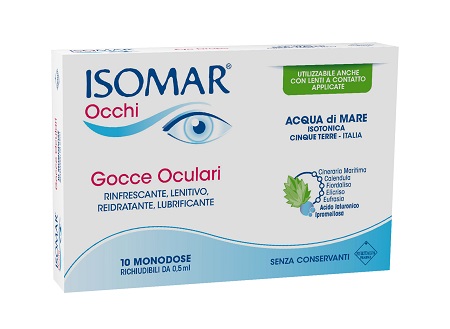 ISOMAR OCCHI GOCCE OCULARI ALL'ACIDO IALURONICO 0,20% 10 FLACONCINI - Farmacianumberone.it