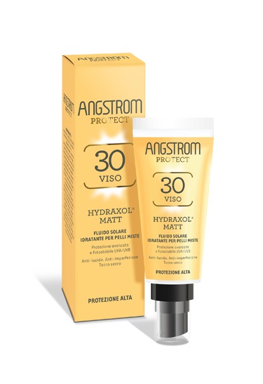 ANGSTROM PROTECT HYDRAXOL MATT FLUIDO SOLARE PROTEZIONE 30 PELLI MISTE 40 ML - Farmacianumberone.it