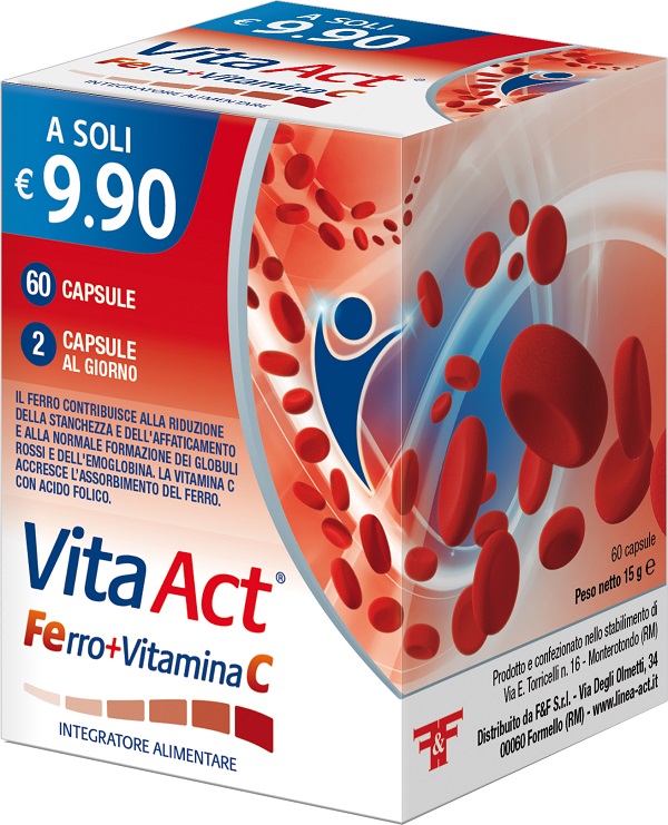 VITA ACT FERRO + VITAMINA C 60 CAPSULE - Farmacianumberone.it