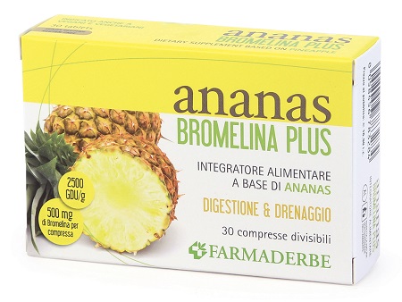 ANANAS BROMELINA PLUS 30 COMPRESSE - Farmacianumberone.it