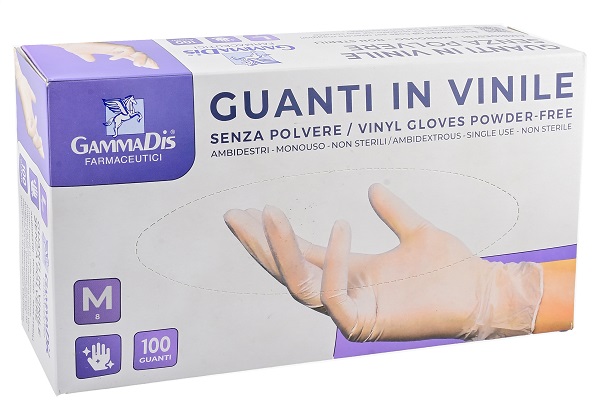 GUANTI VINILE SENZA POLVERE SMALL 100 PEZZI GAMMADIS - Farmacianumberone.it
