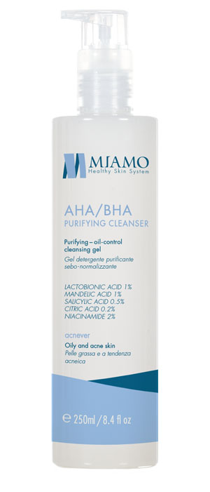 MIAMO ACNEVER AHA/BHA PURIFYING CLEANSER 250 ML - Farmacianumberone.it