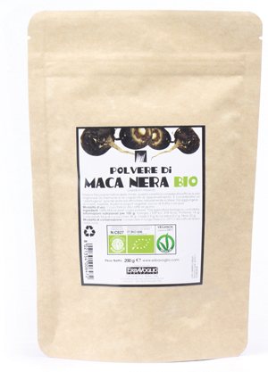 MACA NERA POLVERE BIO 200 G - Farmacianumberone.it