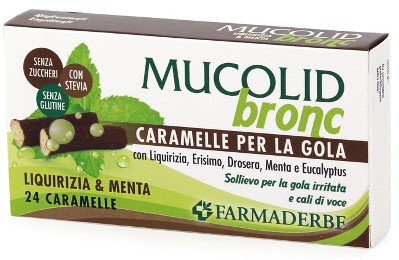 MUCOLID BRONC MENTA LIQUIRIZIA CARAMELLE 70 G - Farmacianumberone.it