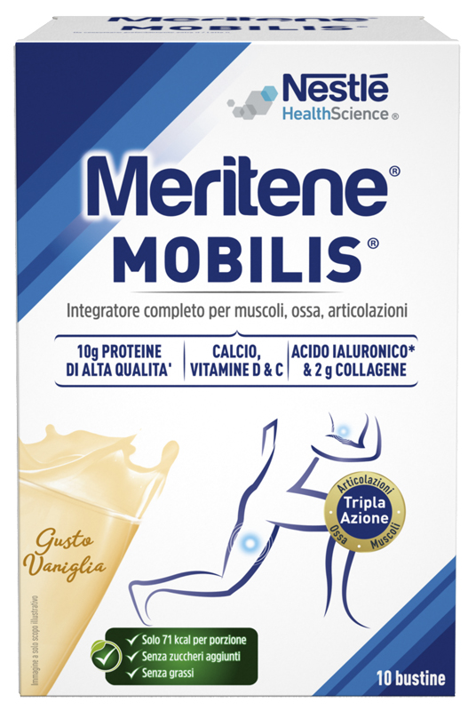 MERITENE MOBILIS GUSTO VANIGLIA 10 BUSTINE DA 21 G - Farmacianumberone.it