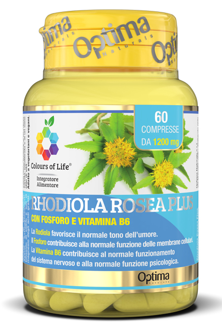 COLOURS OF LIFE RHODIOLA ROSEA PLUS 60 COMPRESSE 1200 MG - Farmacianumberone.it