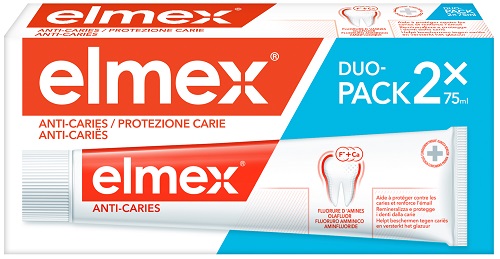 ELMEX PROTEZIONE CARIE 2 X 75 ML - Farmacianumberone.it