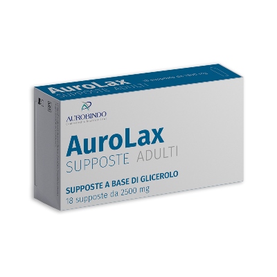 SUPPOSTE AUROLAX GLICEROLO 2500 MG 18 SUPPOSTE - Farmacianumberone.it
