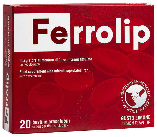 FERROLIP 20 BUSTINE OROSOLUBILI GUSTO LIMONE - Farmacianumberone.it