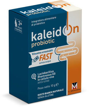 KALEIDON PROBIOTIC FAST BIANCO NATURALE 10 BUSTE OROSOLUBILI - Farmacianumberone.it