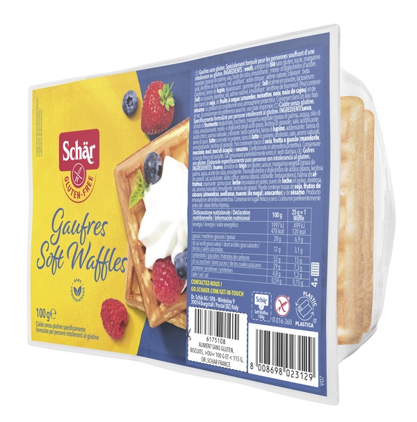 SCHAR GAUFRE SOFT WAFFLES 100 G - Farmacianumberone.it