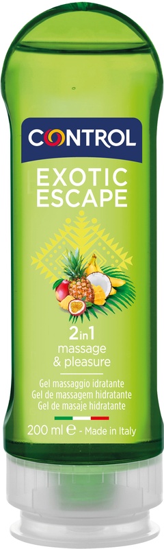 CONTROL GEL PER MASSAGGI EXOTIC ESCAPE 200 ML - Farmacianumberone.it